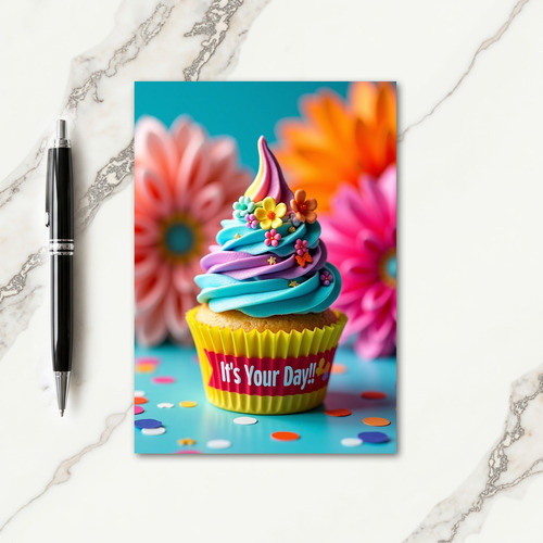 Whimsical Vibrant Birthday Card