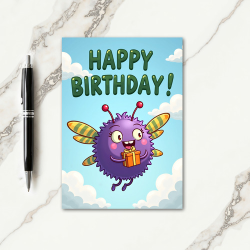 Whimsical Violet Creature Card
