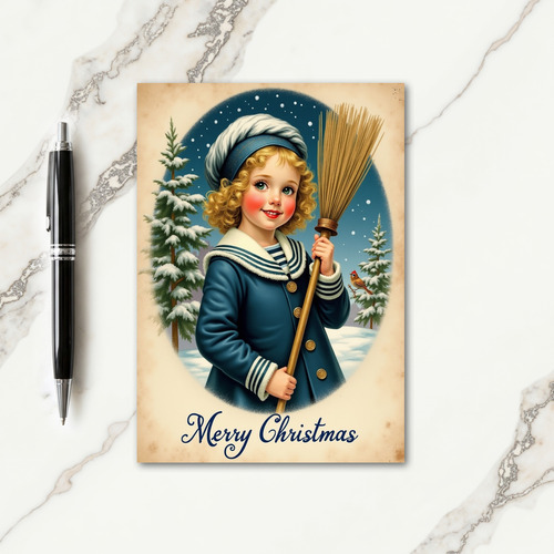 Whimsical Winter Child Card