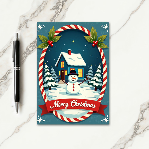 Whimsical Winter Christmas Card