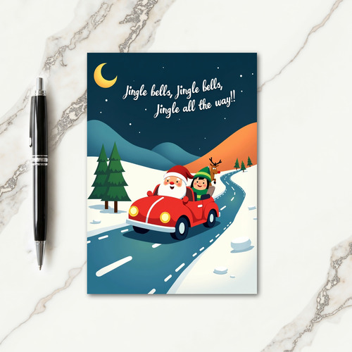 Whimsical Winter Journey Card