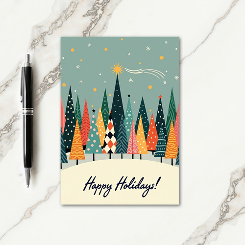 Whimsical Winter Scene Card