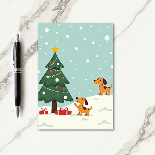 Whimsical Winter Tree Card thumbnail