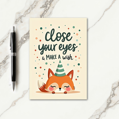 Whimsical Wish Animal Card