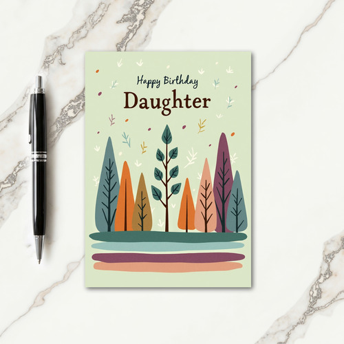 Whimsical Woods Birthday Card