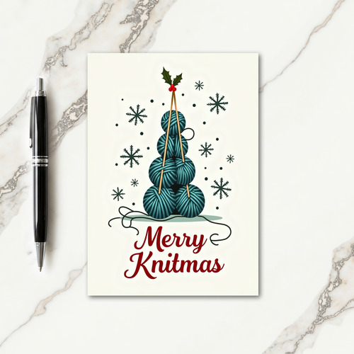 Merry Knitmas Christmas Card