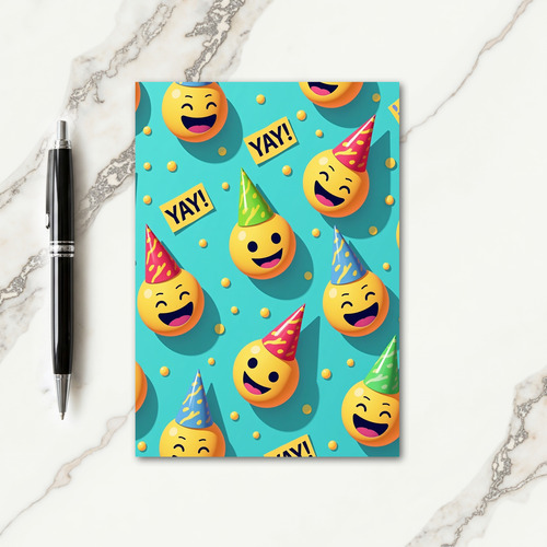 Whimsical Yellow Smiles Card