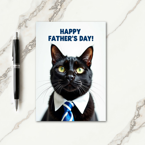 Whiskered Dad Happy Day Card