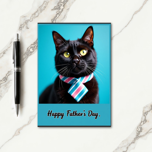 Whiskered Dads Day Portrait Card