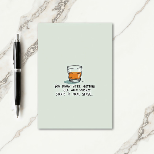 Whiskey Wisdom Fathers Day Card
