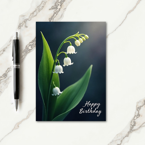 White Bell Birthday Card