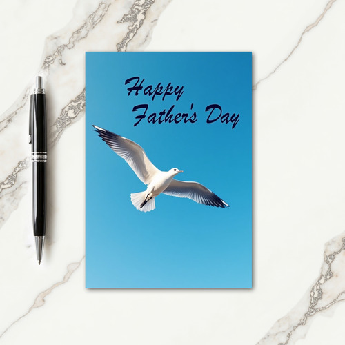 White Bird Fathers Day Card