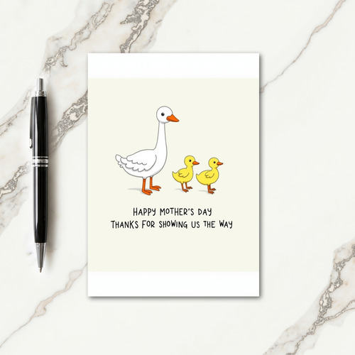 White Bird Mothers Day Card