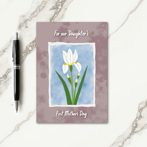 White Bloom Mothers Day Card