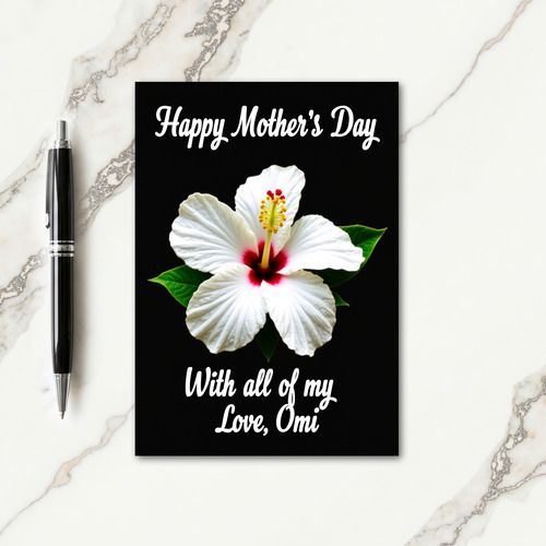 White Bloom Mothers Loving Day Card