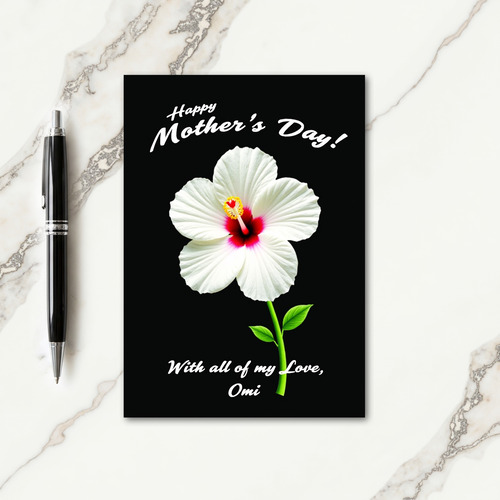White Bloom Sweet Mothers Day Card