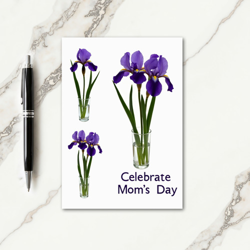 White Blossom Floral Card