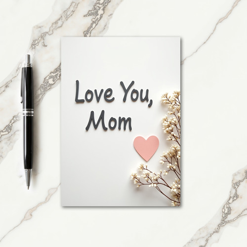 White Blossom Mother Card