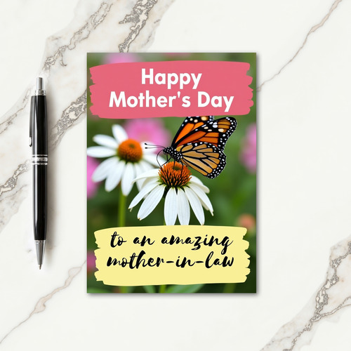 White Daisy Mothers Day Love Card