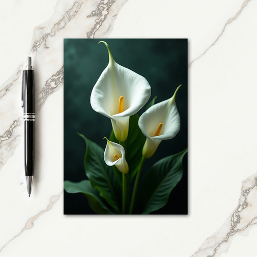 White Floral Birthday Card