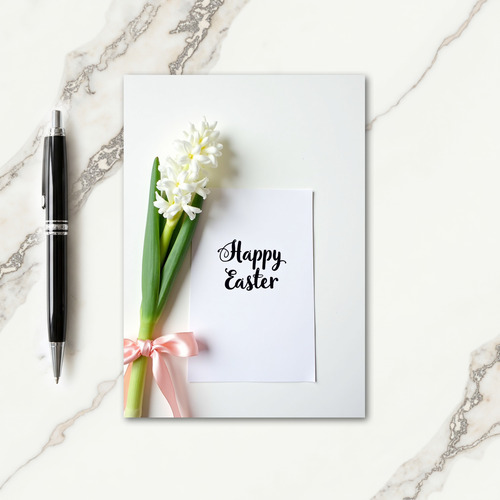 White Floral Celebration Card