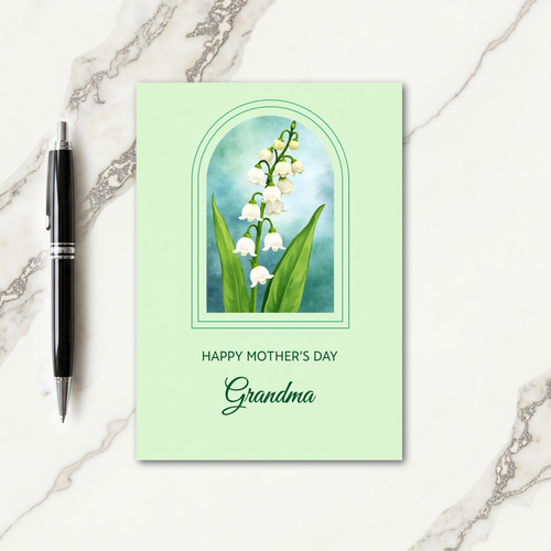 White Flowers Mothers Day Card