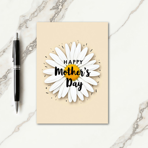 White Petal Mothers Day Bloom Card