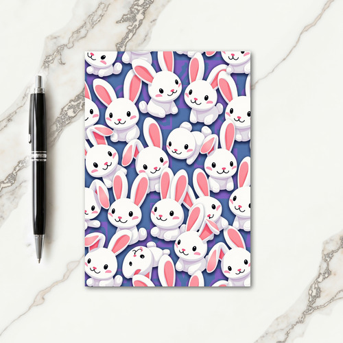 White Rabbit Joyful Pattern Card