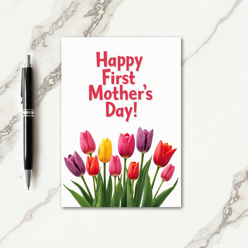 White Space Floral Card