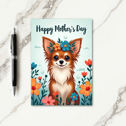 Wife Happy Mothers Day Dog Art Card