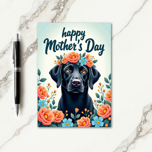 Wife Happy Mothers Day Dog Card