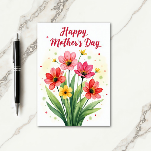 Wife Special Floral Bouquet Card