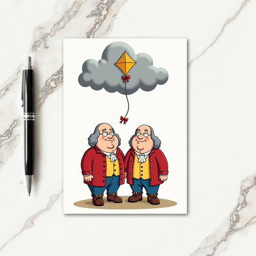 Wigged Gentlemen Birthday Card