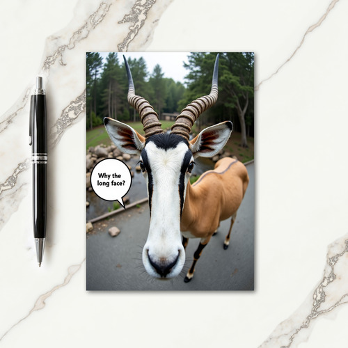 Wild Birthday Horned Creature Card