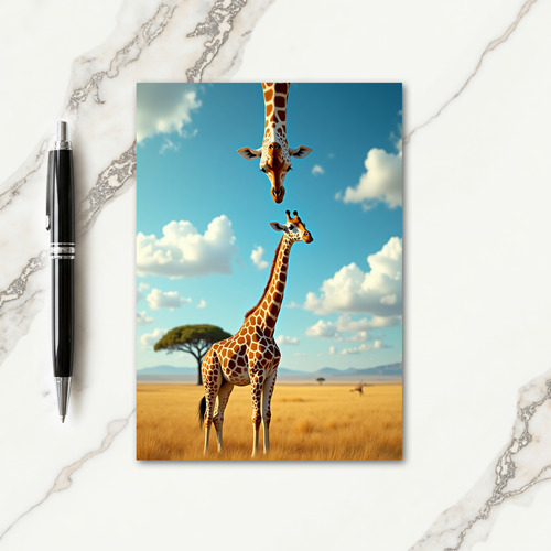 Wild Birthday Tall Animal Card