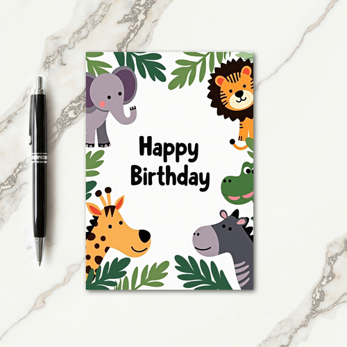 Wild Creature Birthday Card