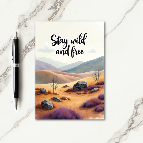 Wild Free Birthday Card