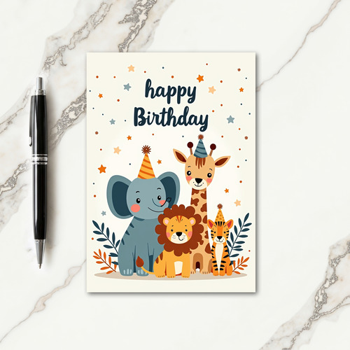Wild Friends Birthday Card