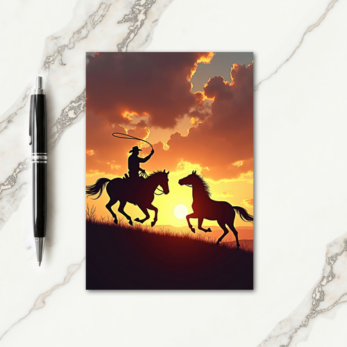 Wild Horse Fathers Day Card