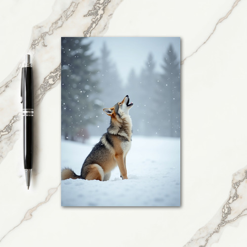 Wild Winter Howl Card