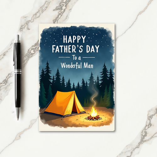 Wilderness Fathers Day Night Card