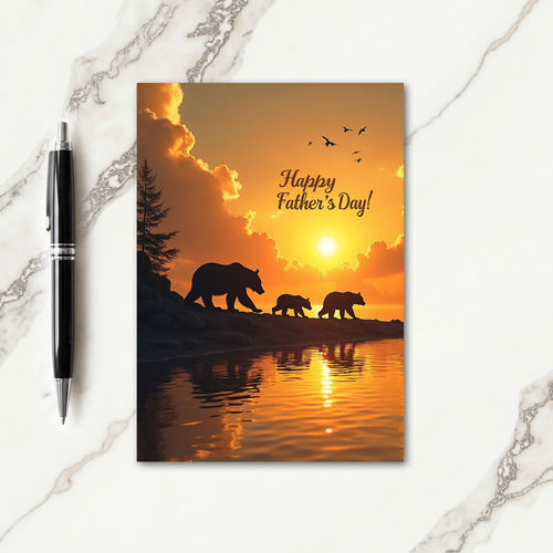 Wilderness Fathers Day Scene Card