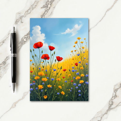Wildflower Birthday Card