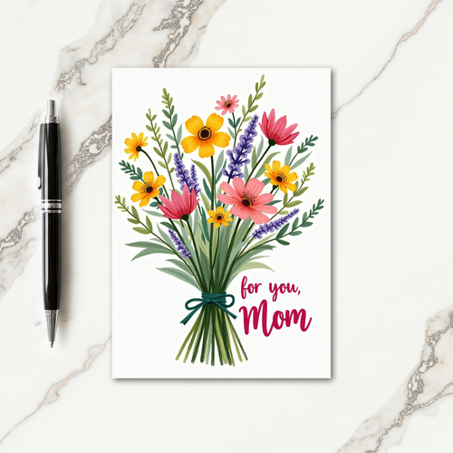 Wildflower Bouquet Greeting Card