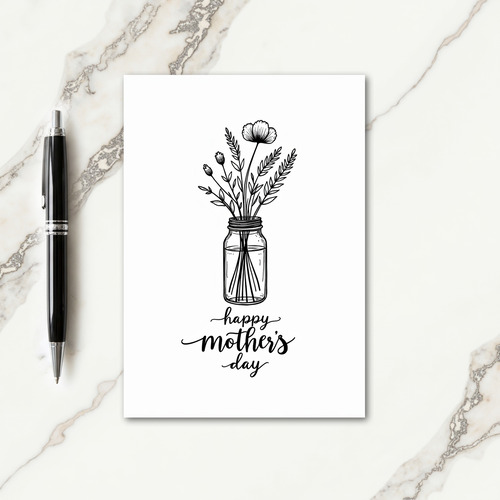 Wildflower Mothers Day Art Card