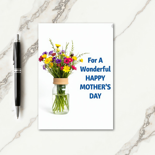 Wildflower Mothers Day Keepsake Card