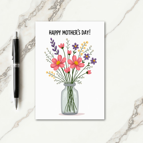 Wildflower Mothers Day Wish Card