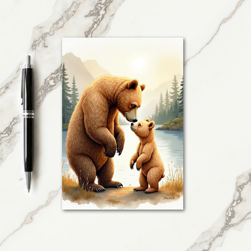 Wildlife Fathers Day Art Card