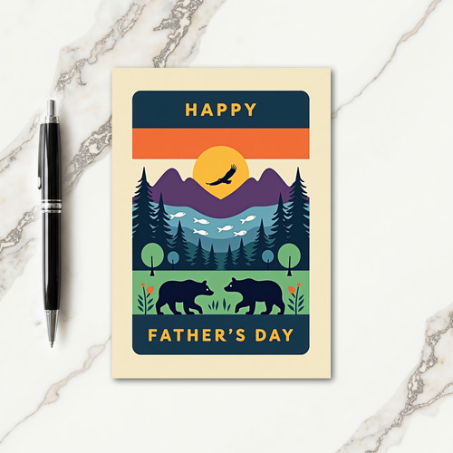 Wildlife Fathers Day Moment Card