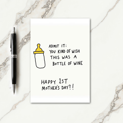 Wine Wish First Mothers Day Card